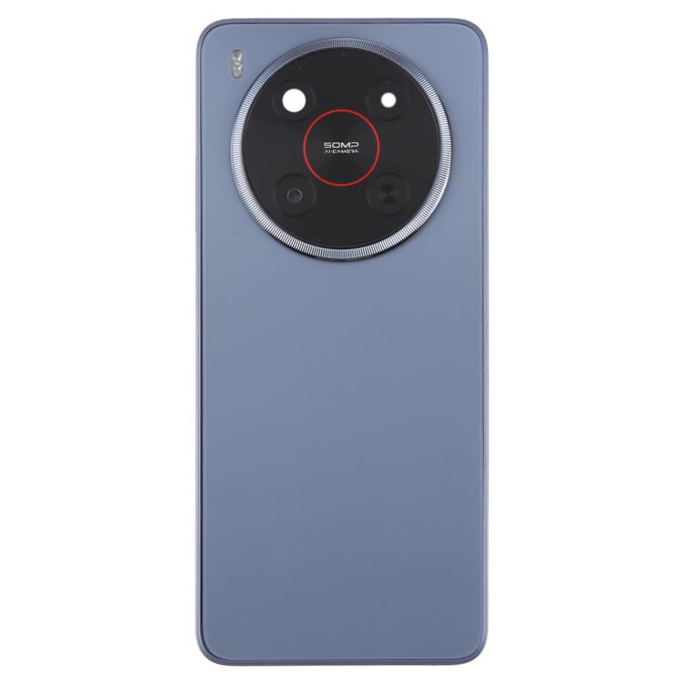 For ZTE Blade V70 Max Plastic Battery Back Cover with Middle Frame / Camera Lens Cover(Purple)