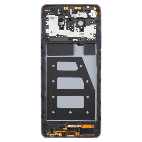 For ZTE Blade V70 Max Plastic Battery Back Cover with Middle Frame / Camera Lens Cover(Purple)