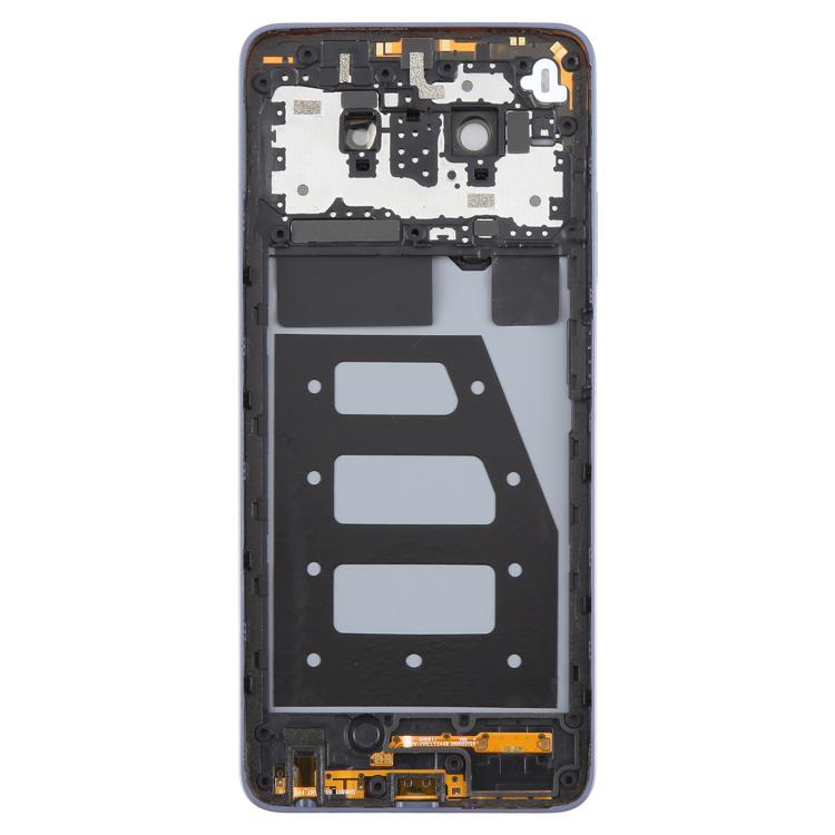 For ZTE Blade V70 Max Plastic Battery Back Cover with Middle Frame / Camera Lens Cover(Purple)