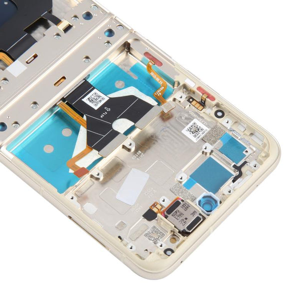 For Motorola Razr 50 Original LCD Screen Digitizer Full Assembly with Frame (Orange)