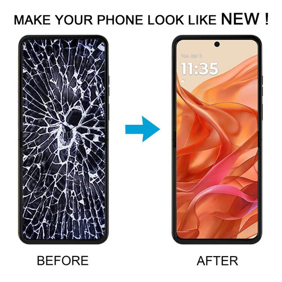 For Motorola Razr 2024 Original LCD Screen Digitizer Full Assembly with Frame (Orange)