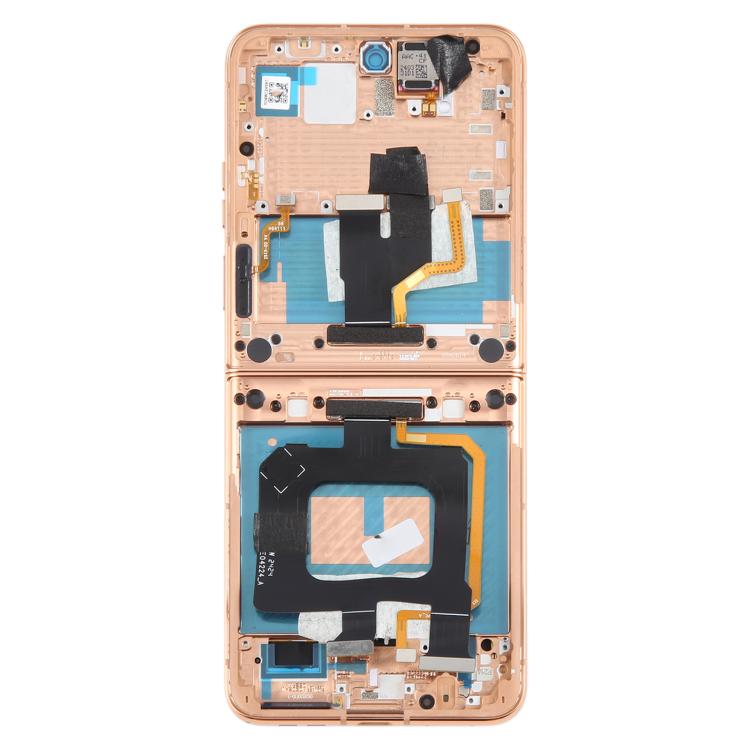 For Motorola Razr 50 Ultra Original LCD Screen Digitizer Full Assembly with Frame (Gold)
