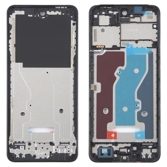 For ZTE Blade A75 4G / V60 Smart Front Housing LCD Frame Bezel Plate (Black)