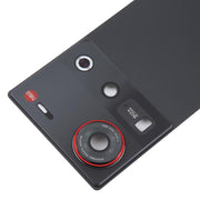 For ZTE nubia Z70 Ultra NX733J NX736J Glass Battery Back Cover with Camera Lens Cover(Black)