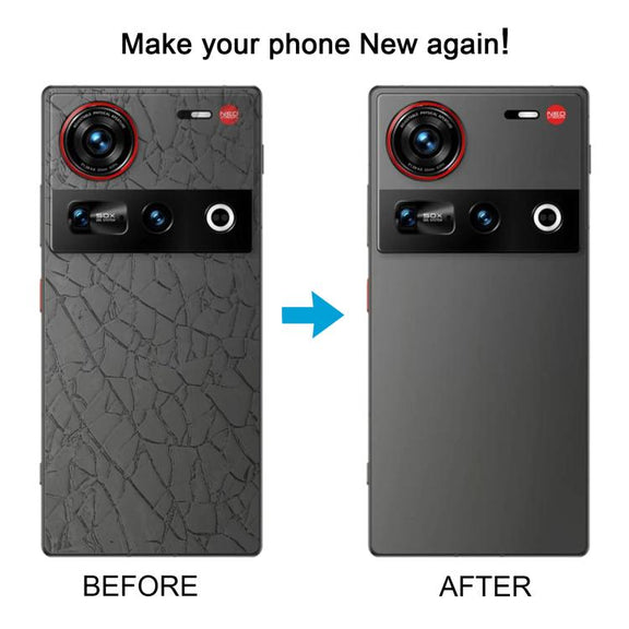 For ZTE nubia Z70 Ultra NX733J NX736J Glass Battery Back Cover with Camera Lens Cover(Black)
