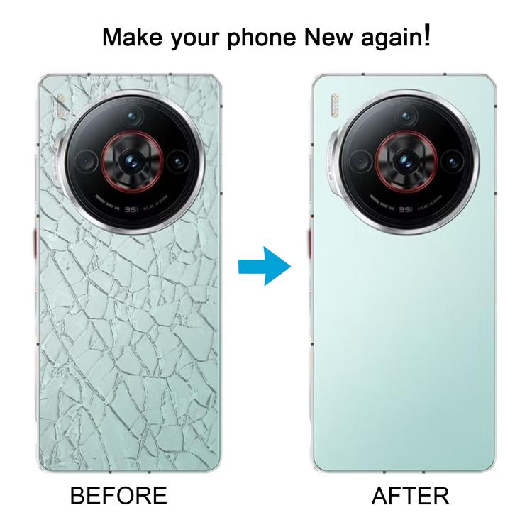 For ZTE nubia Z60S Pro Original Disassembled Glass Battery Back Cover with Camera Lens Cover(White)