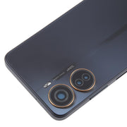 For ZTE Axon 40 Lite Plastic Battery Back Cover with Middle Frame / Camera Lens Cover(Black)