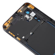 For ZTE Axon 40 Lite Plastic Battery Back Cover with Middle Frame / Camera Lens Cover(Black)