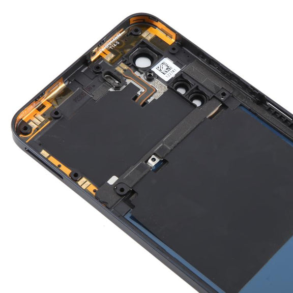 For ZTE nubia Neo 5G 8150N Plastic Battery Back Cover with Middle Frame / Camera Lens Cover(Yellow)