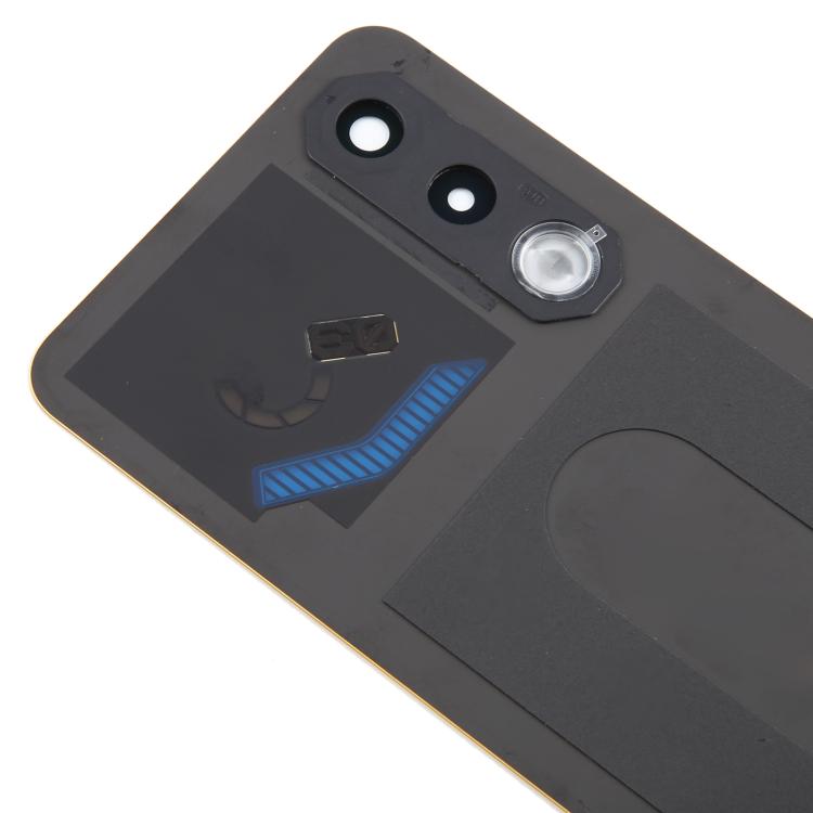 For ZTE nubia Neo 3 GT Glass Battery Back Cover with Camera Lens Cover(Yellow)