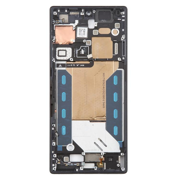 For ZTE nubia RedMagic 10 Pro+ Middle Frame Bezel Plate with In-Display Fingerprint Sensor Flex Cable (Black)