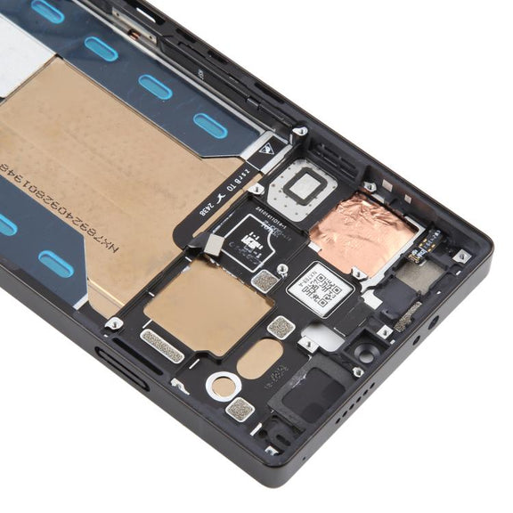 For ZTE nubia RedMagic 10 Pro+ Middle Frame Bezel Plate with In-Display Fingerprint Sensor Flex Cable (Black)