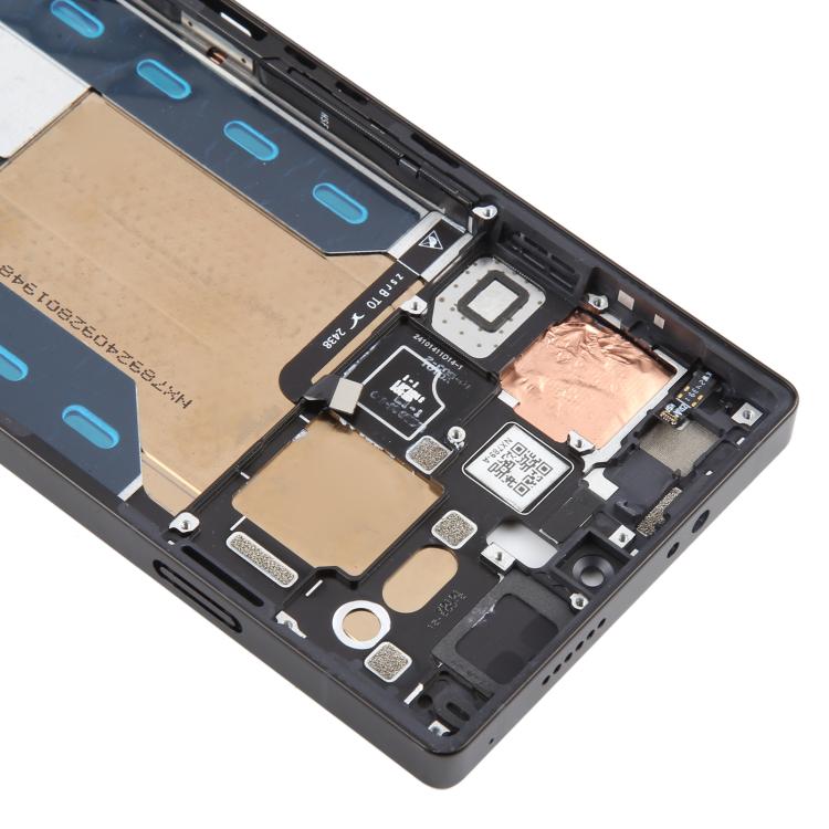 For ZTE nubia RedMagic 10 Pro+ Middle Frame Bezel Plate with In-Display Fingerprint Sensor Flex Cable (Black)