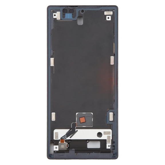 For ZTE nubia RedMagic 10S Pro+ Middle Frame Bezel Plate with In-Display Fingerprint Sensor Flex Cable (Black)