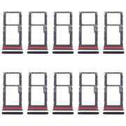 For Motorola Moto G53 XT2335-2 10pcs Original SIM + Micro SD Card Tray (Black)