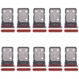 For Motorola Edge 50 Neo 10pcs Original SIM Card Tray + SIM Card Tray (Red) - free shipping - PMC TechLife - Order now!