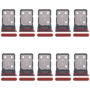 For Motorola Edge 50 Neo 10pcs Original SIM Card Tray + SIM Card Tray (Red)