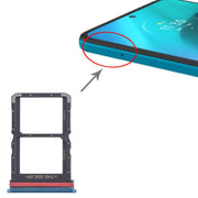 For Motorola Moto G71 5G XT2169-1 XT2169-2 10pcs Original SIM Card Tray + SIM Card Tray (Blue)