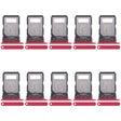 For Motorola Edge 30 Fusion XT2243-1 10pcs Original SIM Card Tray + SIM Card Tray (Red) - free shipping - PMC TechLife - Order now!