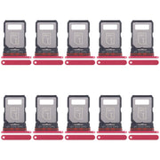 For Motorola Edge 30 Fusion XT2243-1 10pcs Original SIM Card Tray + SIM Card Tray (Red)