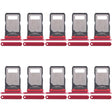 For Motorola Edge 40 XT2303-2 10pcs Original SIM Card Tray + SIM Card Tray (Red) - free shipping - PMC TechLife - Order now!