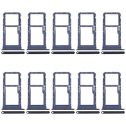 For Motorola Moto G60s XT2133-2 XT2133-1 10pcs Original SIM + Micro SD Card Tray (Blue)