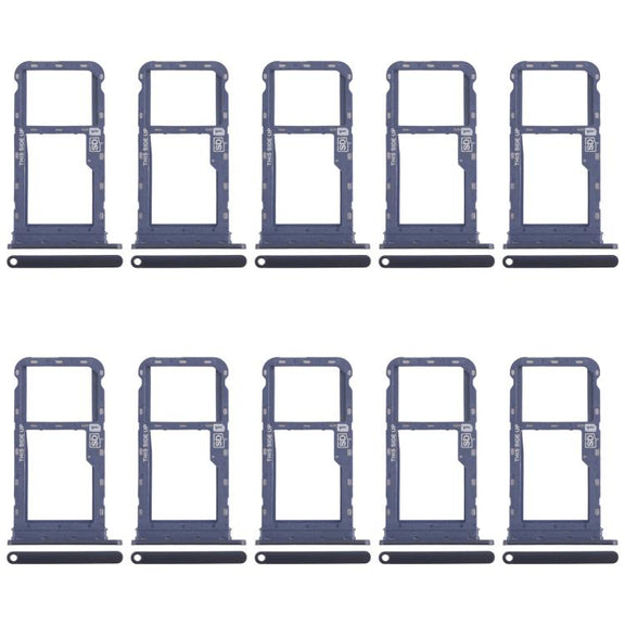 For Motorola Moto G60s XT2133-2 XT2133-1 10pcs Original SIM + Micro SD Card Tray (Blue)