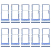 For Motorola Moto G31 XT2173-3 10pcs Original SIM + Micro SD Card Tray (Blue)