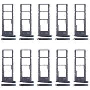 For Motorola Moto G6 10pcs Original SIM Card Tray + SIM Card Tray + Micro SD Card Tray (Black)
