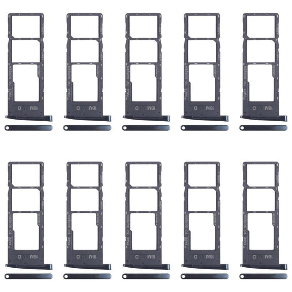 For Motorola Moto G6 10pcs Original SIM Card Tray + SIM Card Tray + Micro SD Card Tray (Black)
