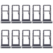 For Motorola Moto G60 10pcs Original SIM + Micro SD Card Tray (Black)