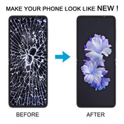 For Tecno Phantom V Flip2 Original AMOLED Material LCD Screen with Digitizer Full Assembly