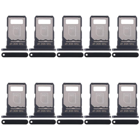 For Motorola Edge 40 Neo XT2307-1 10pcs Original SIM Card Tray (Black)