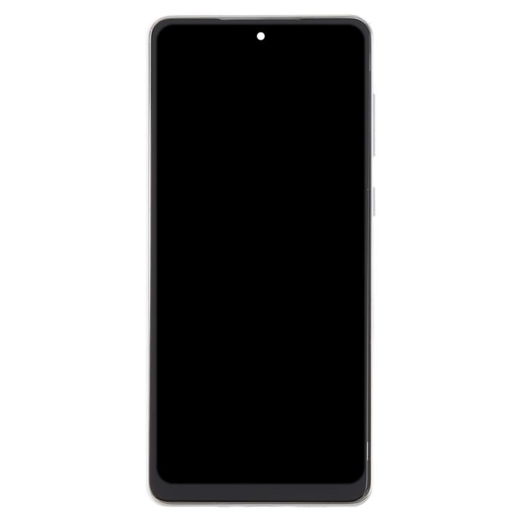 For Samsung Galaxy A73 5G SM-A736B OLED LCD Screen Digitizer Full Assembly with Frame (Silver)