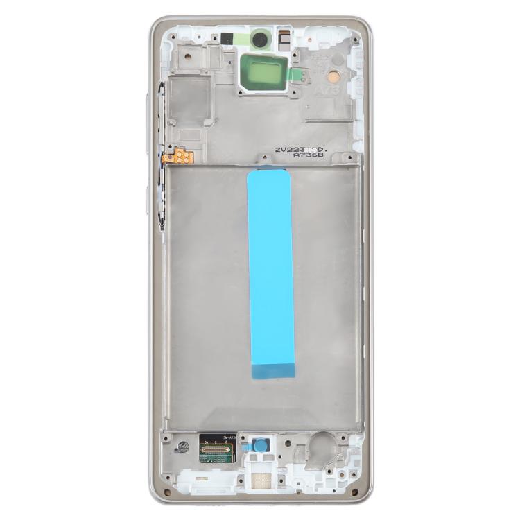 For Samsung Galaxy A73 5G SM-A736B OLED LCD Screen Digitizer Full Assembly with Frame (Silver)