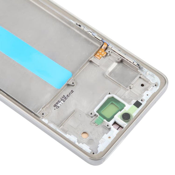 For Samsung Galaxy A73 5G SM-A736B OLED LCD Screen Digitizer Full Assembly with Frame (Silver)