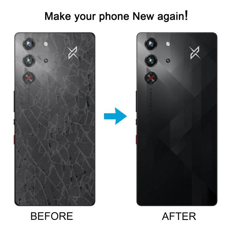 For ZTE Nubia RedMagic 10 Pro / 10 Pro+ NX789J Back Cover with Flash Shield(Black)