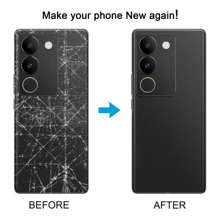 For vivo S17 V2283A Original Battery Back Cover with Camera Lens(Black)