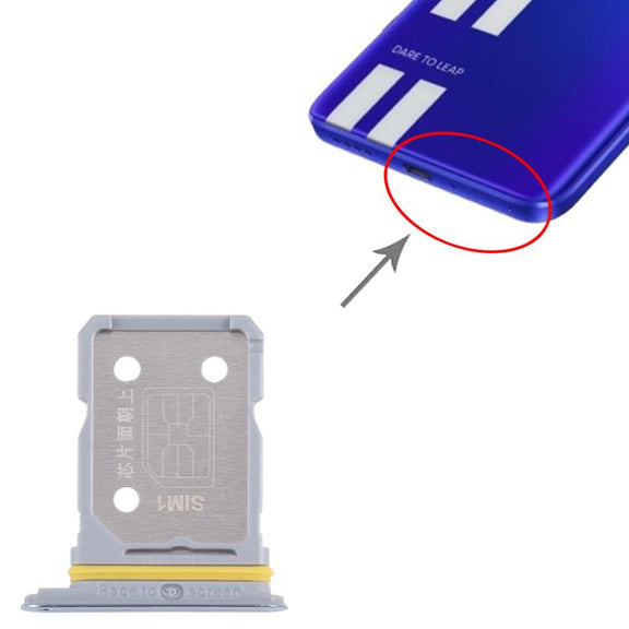 For Realme GT Neo 3 10pcs Original SIM Card Tray + SIM Card Tray (Baby Blue)
