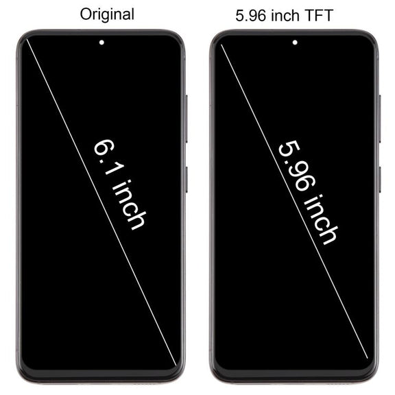 For Samsung Galaxy S23 SM-S911B EU Version 5.96 inch TFT LCD Screen Digitizer Full Assembly with Frame, Not Supporting Fingerprint Identification (Silver)