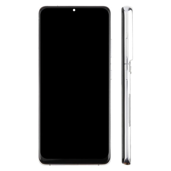 For Samsung Galaxy S21 Ultra SM-G998B 6.66 inch TFT LCD Screen Digitizer Full Assembly with Frame, Not Supporting Fingerprint Identification (Silver)