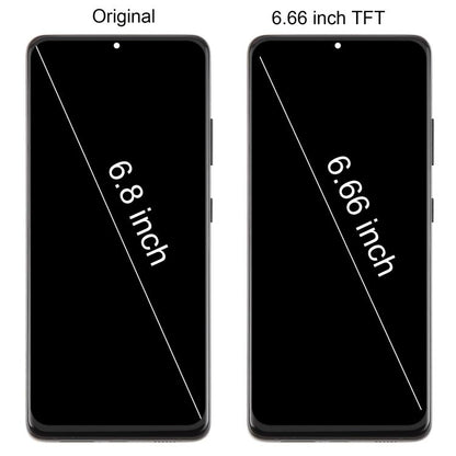 For Samsung Galaxy S21 Ultra SM-G998B 6.66 inch TFT LCD Screen Digitizer Full Assembly with Frame, Not Supporting Fingerprint Identification (Silver) - free shipping - PMC Jewellery - Order now!