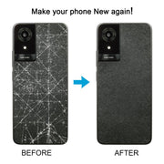 For TCL K24 Original Back Cover with Camera Lens Cover(Black)