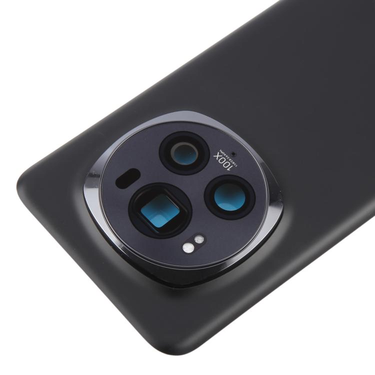 For Honor Magic6 Pro Back Cover with Camera Lens Cover(Black)