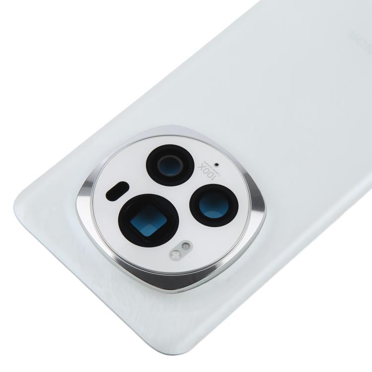 For Honor Magic6 Pro Back Cover with Camera Lens Cover(White)
