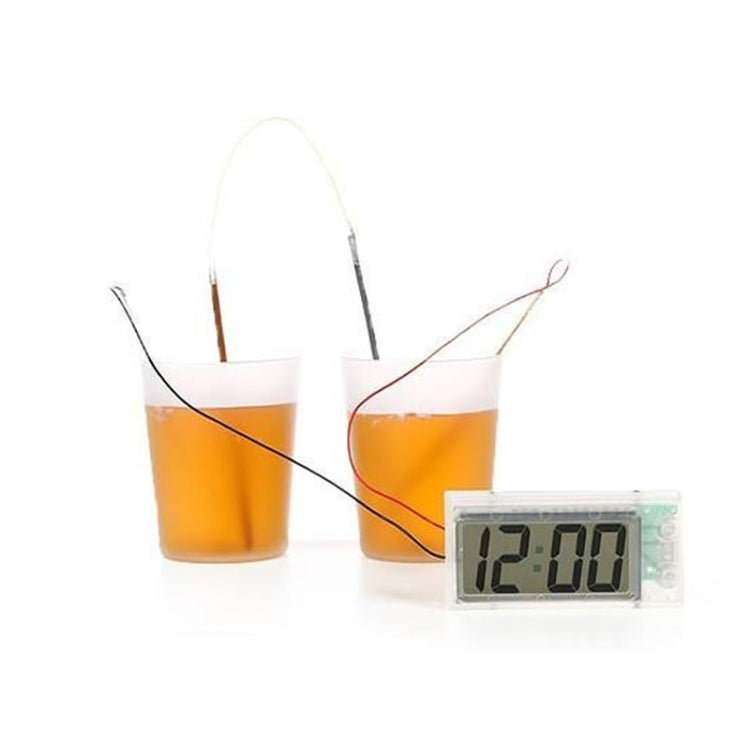 DIY Novel Green Science Potato Digital Clock Educational Kit with 2 inch LCD Screen (Potato NOT Included)(White) - Alarm Clocks by PMC TechLife | Online Shopping South Africa | PMC TechLife | Buy Now Pay Later Mobicred
