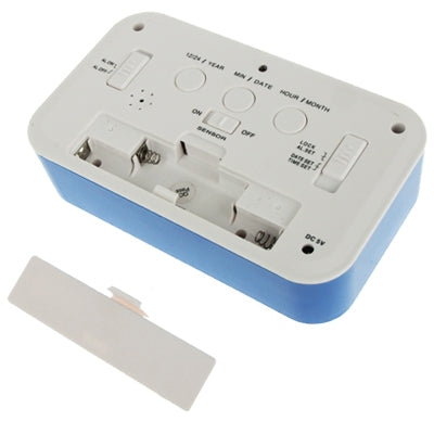 Multi Function Large Screen Alarm Clock with Calendar & LCD Light & Snooze Touch (Blue) - Alarm Clocks by PMC TechLife | Online Shopping South Africa | PMC TechLife | Buy Now Pay Later Mobicred