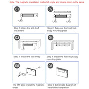 YH-280D Double Door Magnetic Lock (280kg)