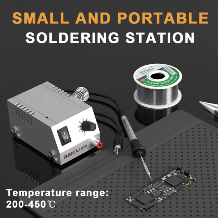 BAKU BK-938 Powerful Mini Anti-static Soldering Station Welder Machine, EU Plug (Silver) - free shipping - PMC TechLife - Order now!