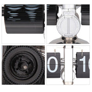 Balance Shaped Metal Auto Flip Down Clock Desktop Decorative Clock with Single Holder